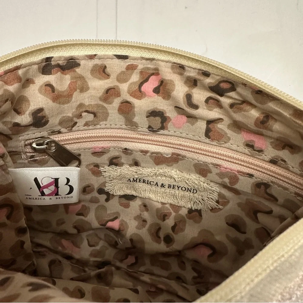 America & Beyond Multicolored MAKE UP BAG